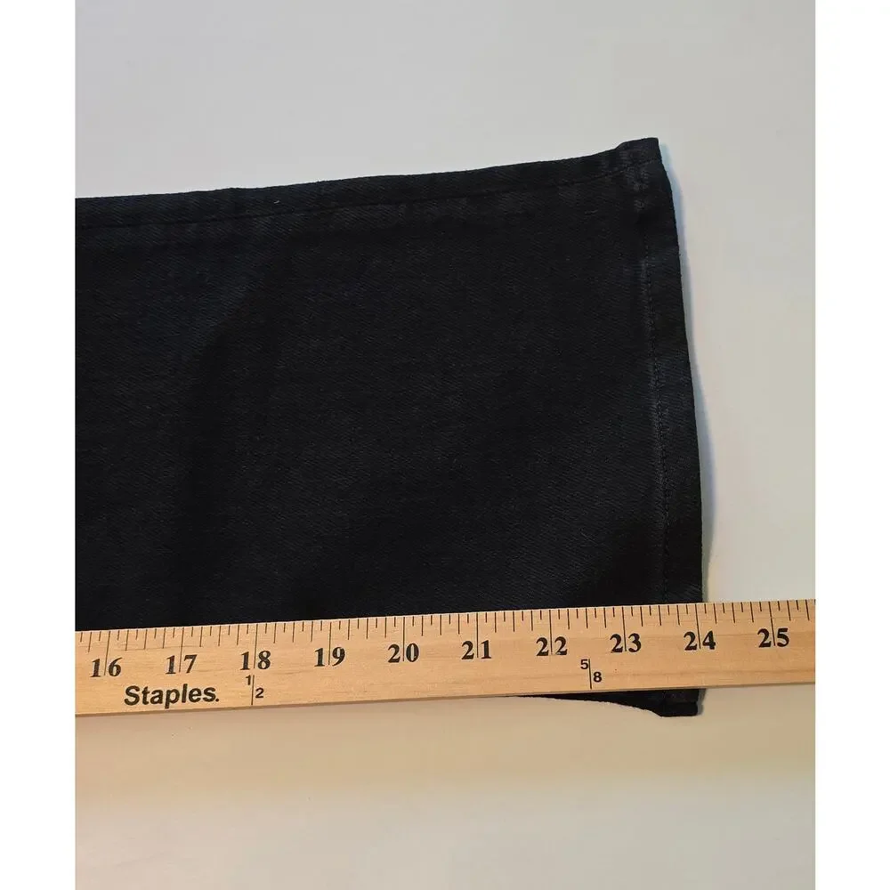 Madewell Jeans Womens Size 26S Black The Stretch Flare Crop High Rise NWT